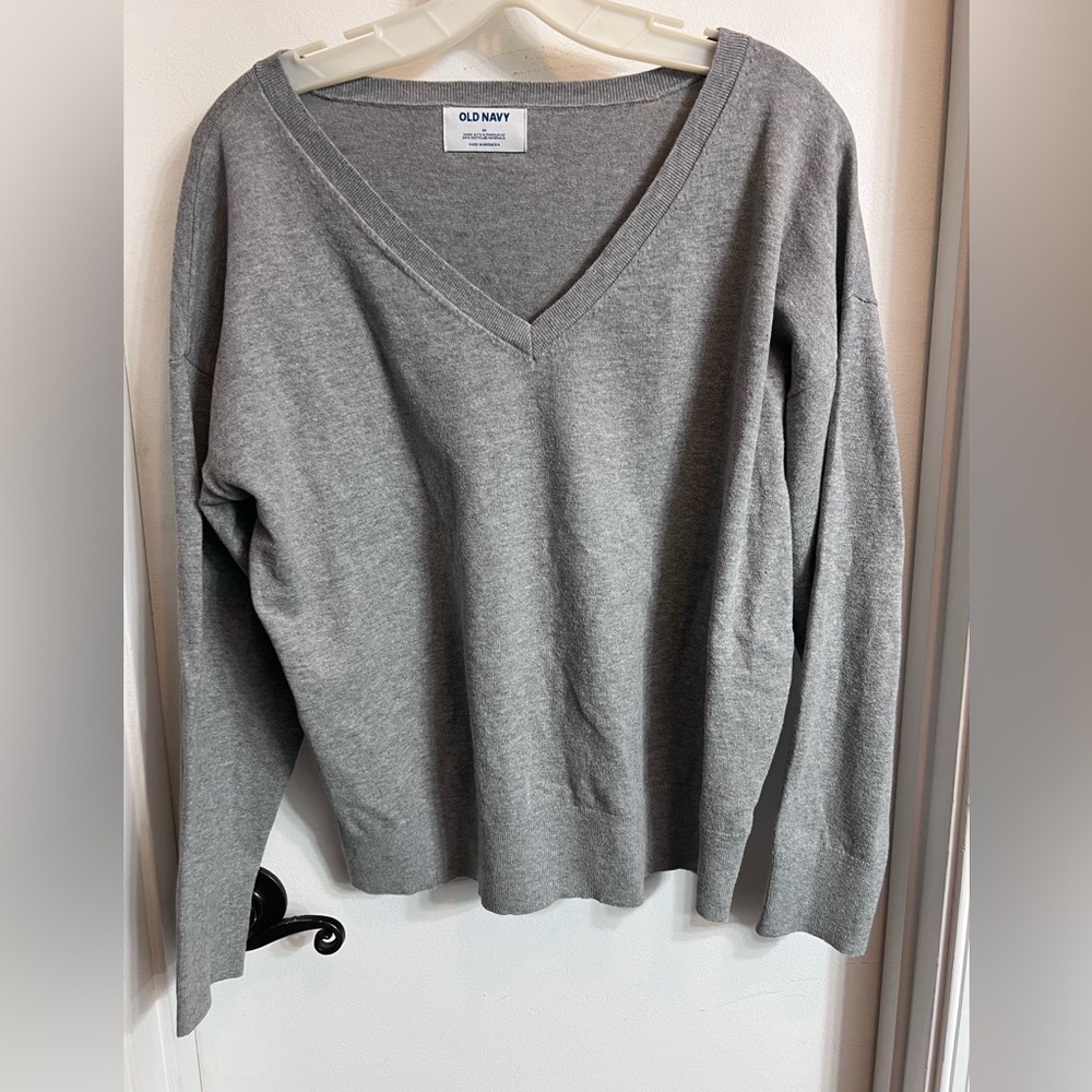 Grey cotton sweater